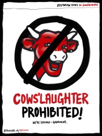 Cows are no laughing matter! -Gau-rment