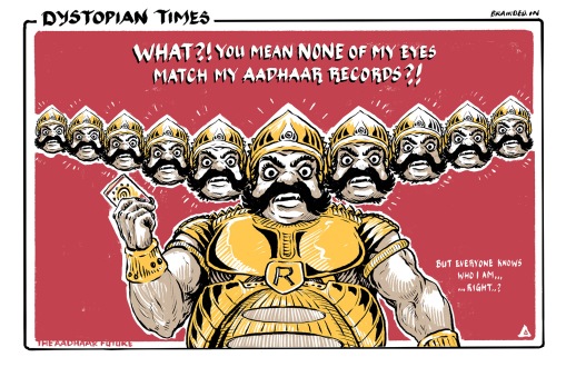 The aadhaar future - no one can kidnap your wife now! Rewriting the past for a better future.